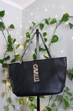 Cavalli Class Sandra Shopper Black Tote Bag NWT | MSRP $118